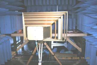 Figure 4-5: Test setup for vertical 200 MHz