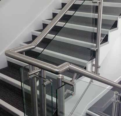 balustrades Stainless steel 304 and 316 satined or polished Bars, cables, Easy Q-web or glass with glass clamps, Spider glass adapters or Glass Frame Tube 6 to 17.