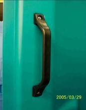 Fasten Door Handle: Drill dimple with 3/16 drill bit. Drilling only through first layer.