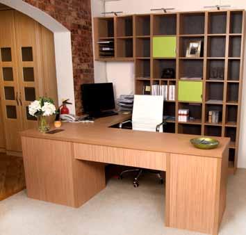 Home office units are specifically designed for housing office and computer equipment and cables and accommodating all types of office items.