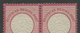 Germany 1016 1017 1016 #8a 1872 2kr red orange Imperial Eagle, used with centrally struck Lampertheim cds cancel, fi ne-very fi ne. Ex. Reiche.