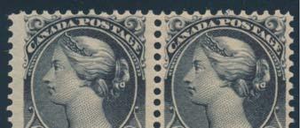 97 ** #44 1893 8c violet black Small Queen Horizontal Pair, mint never hinged, with