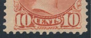 $200 101 * #45a 1897 10c dull rose Small Queen Horizontal Imprint Pair, mint never