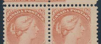 bottom two stamps never hinged, fi ne.