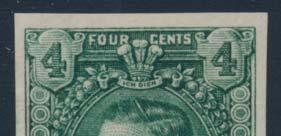 x448 451 448 * #87iii/87xii 1910 1c deep green King James I, four different varieties, includes #87iii, 87iv, 87ix and 87xii, all mint lightly hinged, very fi ne.