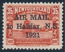 Newfoundland continued 479 480 479 ** #270iv 1947 5c rose violet Cabot on the Matthew, mint never hinged, aniline-type blotchy ink printing variety.