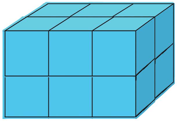 The faces of an interlocking cube are predominately flat and the edges predominately straight. Interlocking cubes also have vertices (corners).
