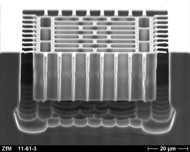 SOI-wafer necessary 50 µm deep movable structure, large