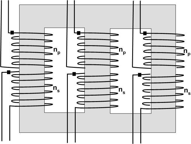 Three-phase transformer Considerations for three-phase
