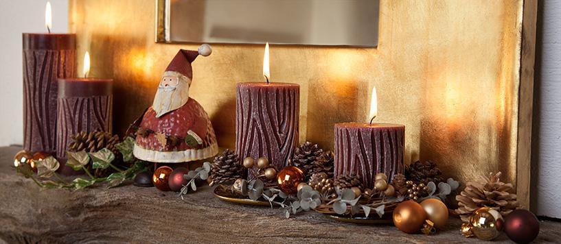 WOOD STYLE COLLECTION Hand Carved scented pillar candles, made from paraffin wax.
