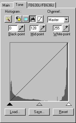 chapter 5 What is on the ScanGear CS Main Window? Reset Resets the default gamma setting. Histogram Sheet When the Histogram button is clicked, the Histogram sheet is displayed.