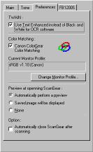 Chapter 3 Scanning Setting General Preferences The Preferences tab contains settings that govern the general operation of ScanGear CS-S.