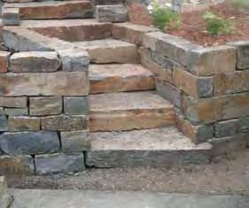 * steps Bear Springs retaining wall