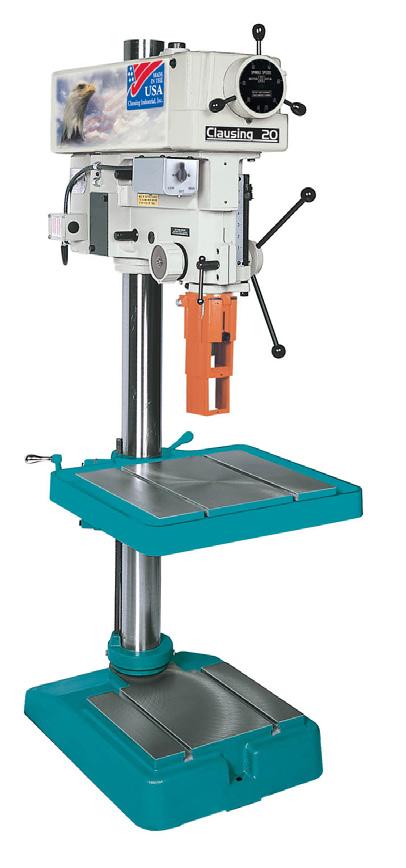 DRILLING/GRINDING DRILLING MACHINES The Industry Leading Belt Drive, Heavy-Duty 20 Drills: Heavy-duty cast iron construction Variable speed 2 speed range models available