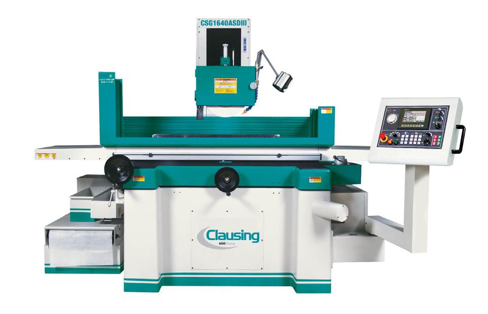 Large capacity up to 32 x 120 table Enlarged extra strong ribbed column, ideal for heavy-duty grinding Spindle is supported by 4 front and 2 rear precision angular contact