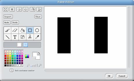 Click OK in the Paint Editor to return to the main programming view. 6.