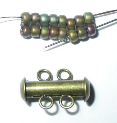 14. Turn bead segment on its side