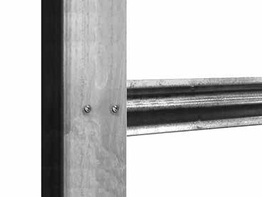 Dig a 10"-12" diameter hole at locations found in previous step to a depth that is below geographic frost line. (Minimum depth: 24".) 3. Locate the 120" door jambs (105488120).