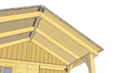 Roof Panel on Rafters as per Step 60.