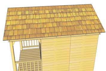 Roof Filler Shingles are included to cover roof