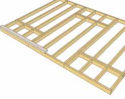 Attach each large and small floor joist frames together with 6-2 1/2