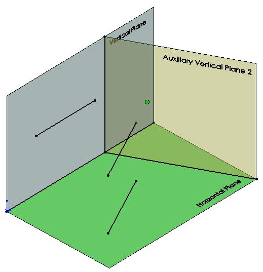 Rename the sketch Auxiliary Elevation An auxiliary elevation is a projection on any auxiliary vertical plane not parallel to the vertical plane.