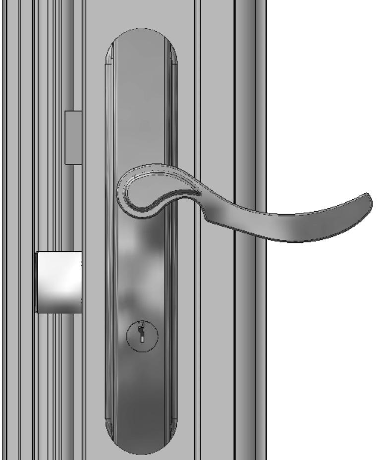LATCH BOLT DEADBOLT PENCIL MARKS STEP 6A EXTERIOR (STYLE MAY VARY) D. Check the latch and deadbolt for proper function. Turn the thumbturn on the interior of the door.