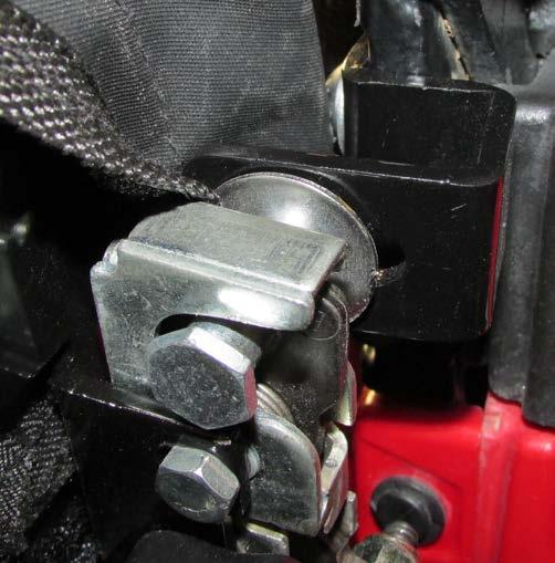 Shown above is the correct alignment for the striker bolt and latch when the door is fully closed. 29.