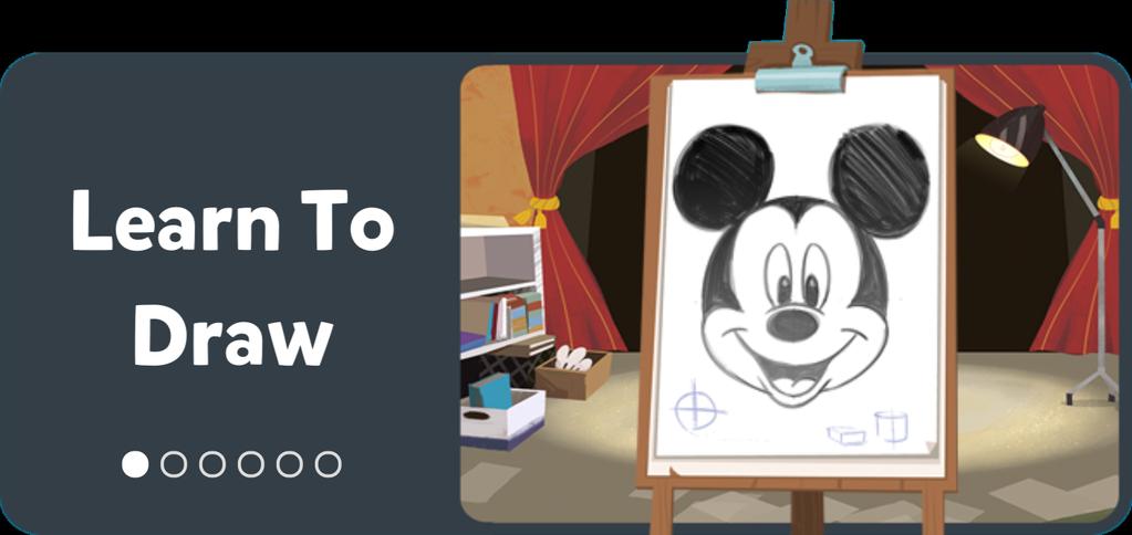 Learn to Draw Learn to draw your favorite Disney characters, just like a Disney artist!