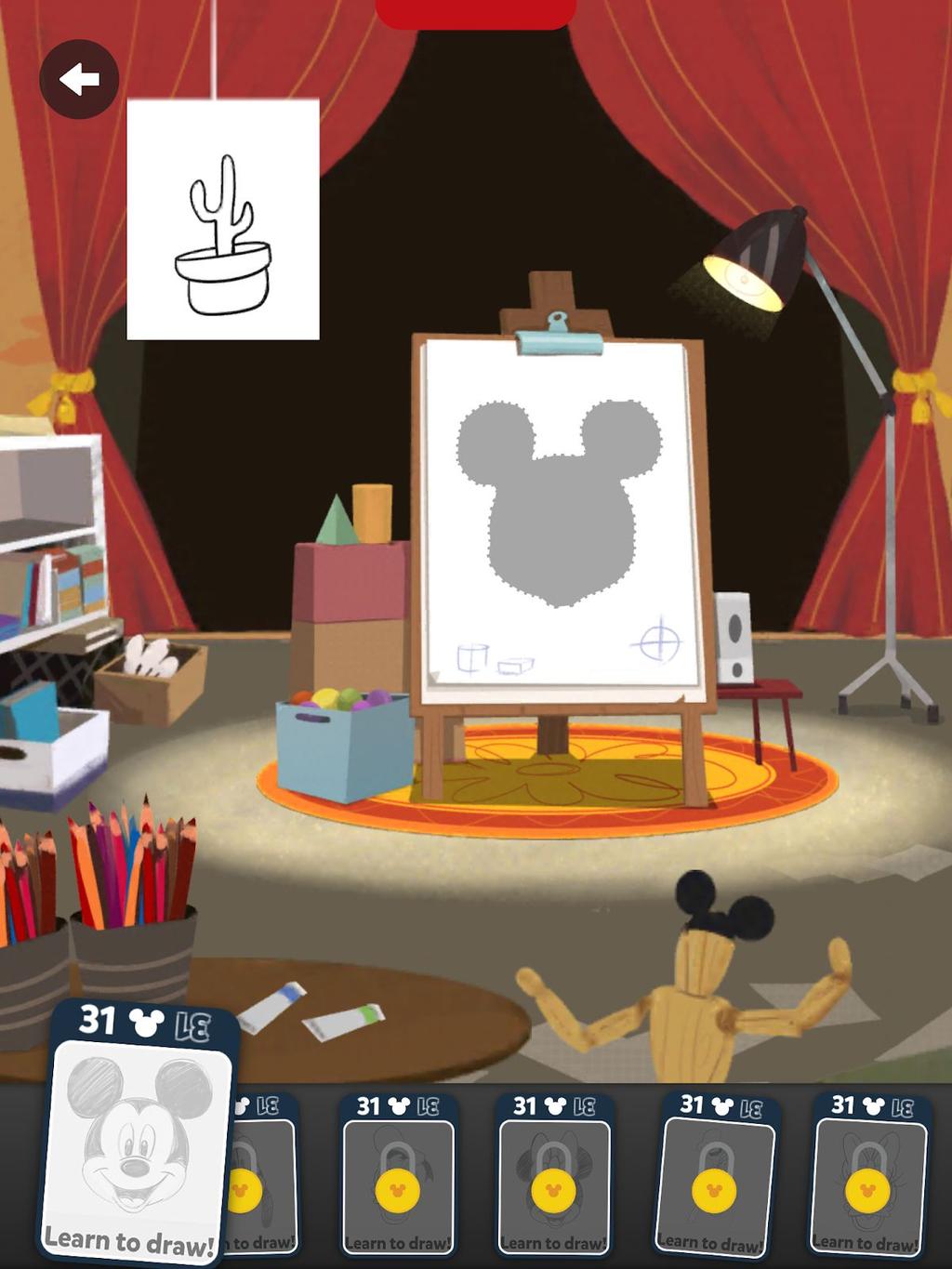 . 3. Tap on a drawing easel or tap at the bottom of the screen to start the drawing