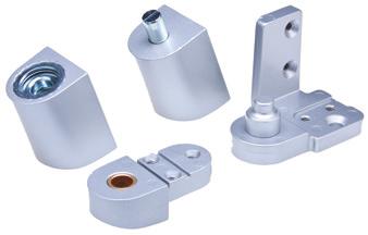 8 mm) Recessed Pivot Set RH Dark Bronze Screw Pack - AL Screw Pack - DU RH-AL LH-AL IL-OP-4 Series Flush Door Pivot Sets