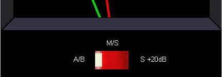 shows stereo needles *recall db is a relative value, can be relative to what