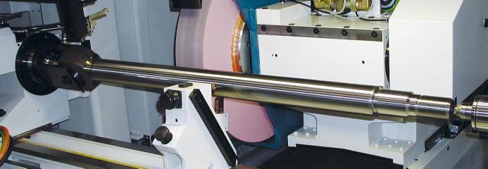 accuracy < 5 µm Contour grinding of a printing press