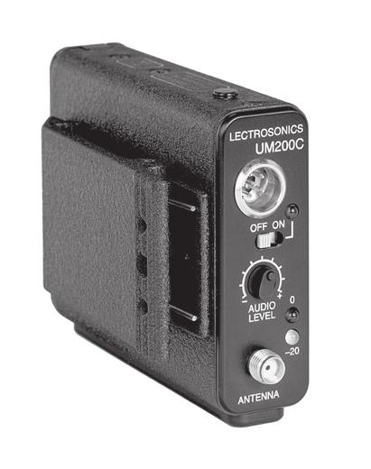 UM200C FREQUENCY-AGILE UHF BELT-PACK TRANSMITTER