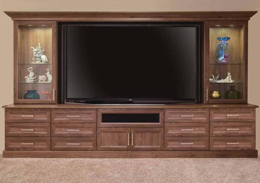 32 Cocoa Bean with Villa 5-Piece Drawer and Door