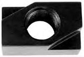 6 * Quarter Turn T-Slot Nuts are undersized to fit machine table slot Flange Nuts Black oxide finish, case hardened 12L14 Material Available in Coarse or Fine Threads Standard package quantity: