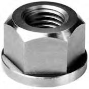 TOOLING COMPONENTS Stainless Steel Flange Nuts 303 Stainless Steel Special sizes quoted upon request Can be used with: Driver Studs, page 8 T-Bolts, pages 16 Latch Bolts, page 18 Part Thread Weight