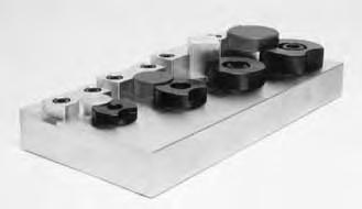 TOOLING COMPONENTS Machinable Fixture Clamps Machinable steel washers provide more flexibility for holding round or unusual shape parts.