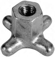 TOOLING COMPONENTS Cast Aluminum Hand Knobs Many sizes conform to TCMAI standards Available tapped through, blank, or tapped part way through Blank knob includes a cast center which eliminates center