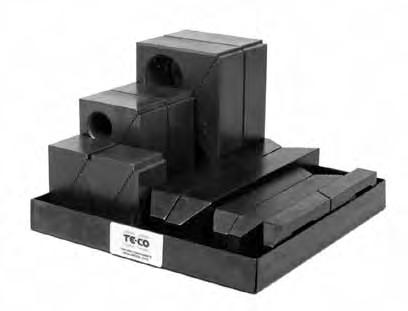 TOOLING COMPONENTS Step Block Kits Kit Contains: 10 Step Blocks 1 Holder Blocks work in conjunction with Serrated End Clamps (see page 37) Two halves = One Block Versatility is expanded when used