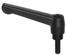 CLAMPING LEVERS & HANDLES Zinc Classic Tapped Style Inch Steel and Stainless Steel Zinc die cast classic style handle with durable black powder coated finish. RoHs compliant.