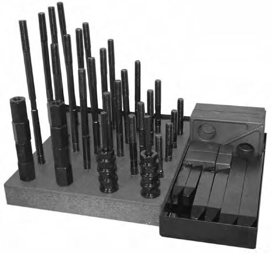 GAGING & INSPECTION Coordinate Measuring Machine Clamp Kits Kits are used to properly hold down workpiece during workpiece inspection. see individual components.