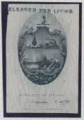 ... Est $100 151 E/P Vignette Proof of the Coat of Arms of Nova Scotia, by American Bank Note Co.