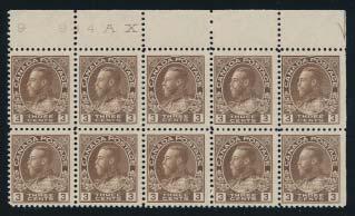 Each showing complete plate numbers 224, 225, 226 and 229. Scott catalogue value is for stamps only.