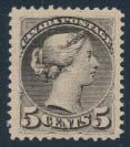... Unitrade $6,300 68 ** #35i 1880s 1c yellow Small Queen, Perforated 12.