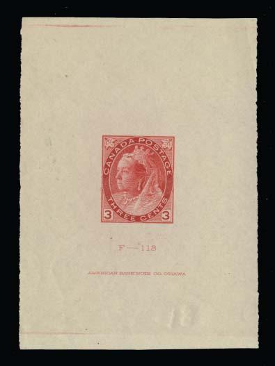 1897 Numeral Issue continued King Edward VII Era (1903-1908) 506 ** #77b 1900 2c carmine Numeral, booklet pane of six in purple shade, caused by improper storage, small faults along edges, overall