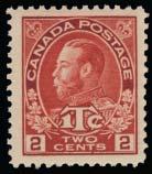 ...Unitrade C$3,969 573 ** #153 1928 5c deep violet KGV Scroll, fresh immaculate part pane of 81, (no straight edge stamps with many very fi ne but only catalogued as fi ne-very fi