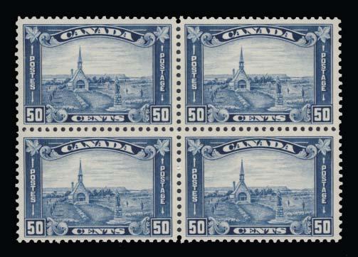 ... Est $500 591 ** #169 1930 5c dull violet KGV Arch rotary press, fresh immaculate part pane of 80 with Plate No. 1 lower left with a high percentage very fi ne but catalogued as F-VF, never hinged.