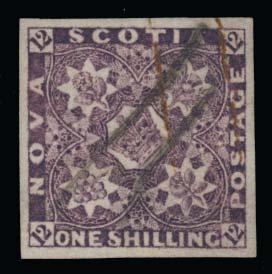 ...unitrade C$350 863 E/P #5Piv 1860 5c brown Connell plate proof on India with Specimen overprint, tiny thin as often seen on India paper, otherwise very fi ne. Ex. R. Hatfi eld.