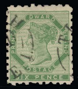 Nova Scotia continued Newfoundland 880 E/P #10TCiv 1860 1c black plate proof pair, on india on card with Type D sans-serif lettering, small fault in margin at upper left, likely during production,